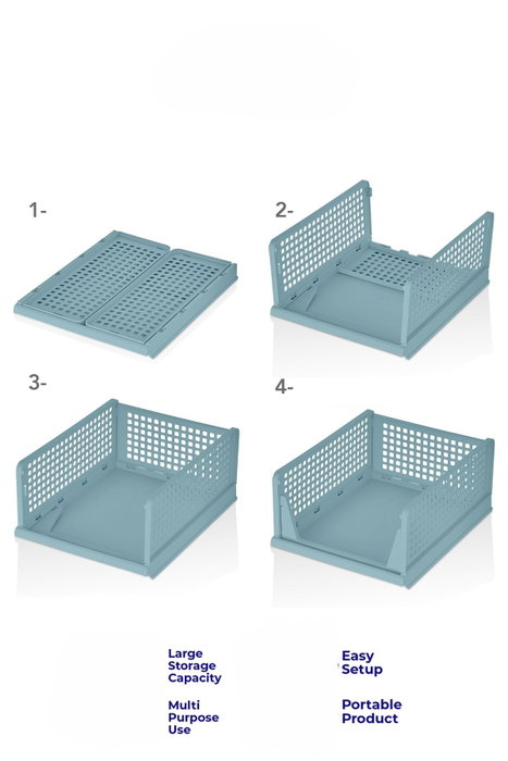 Hanah Home Estantería Multiusos Lavine - Azul Bebé